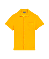 Terry Bowling Shirt Solid Mango front view
